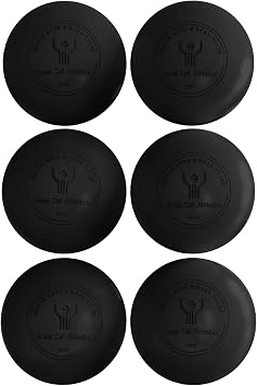 GCA Pro Lacrosse Official Game Ball NFHS College Approved Velocity 6 Pack LAX Field Tournament Rubber Practice Black, 6 Balls