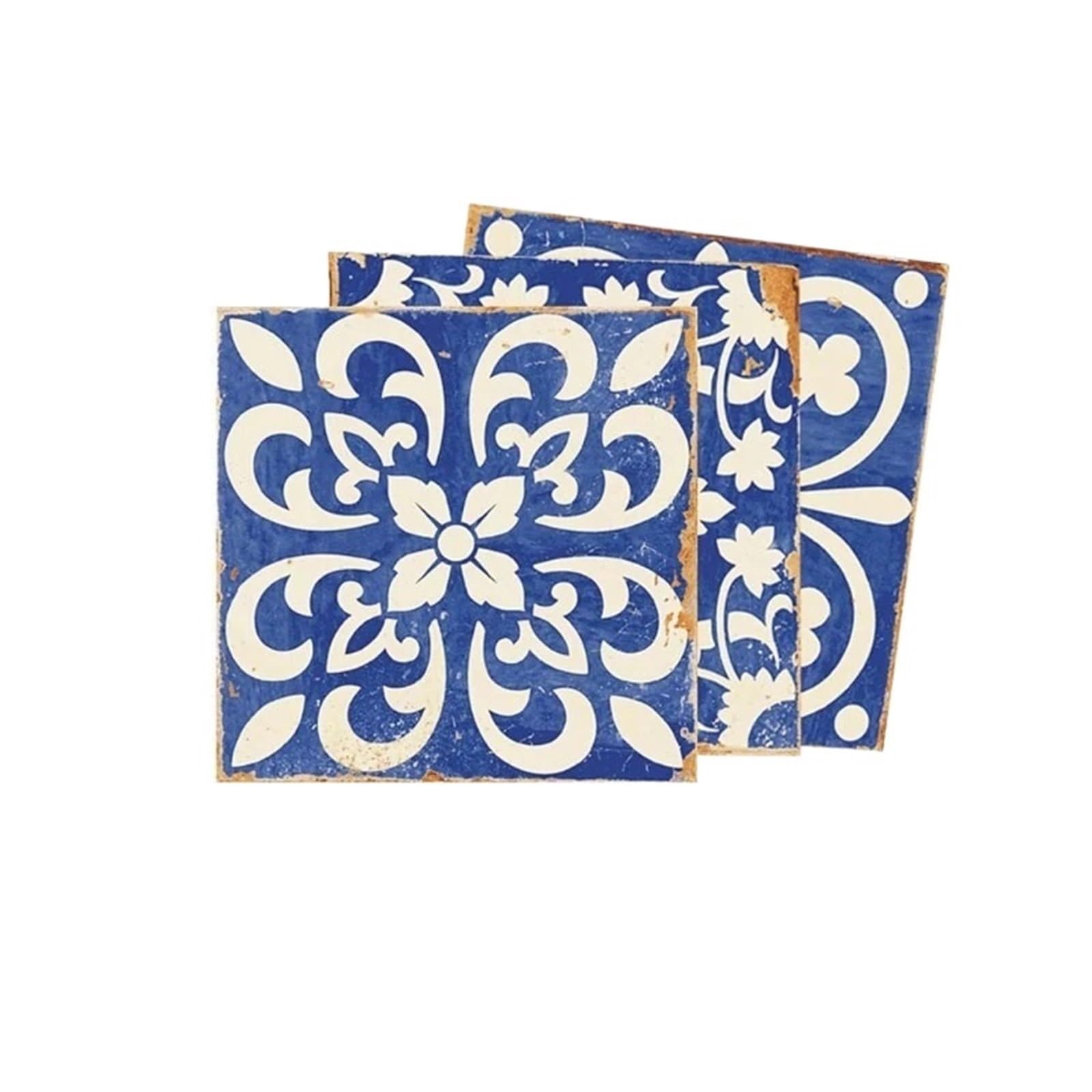 Adesivi for Piastrelle Porcellana Blu e Bianca 24pz Autoadesive Casa Cucina Liscia per Bagno, Cucina
