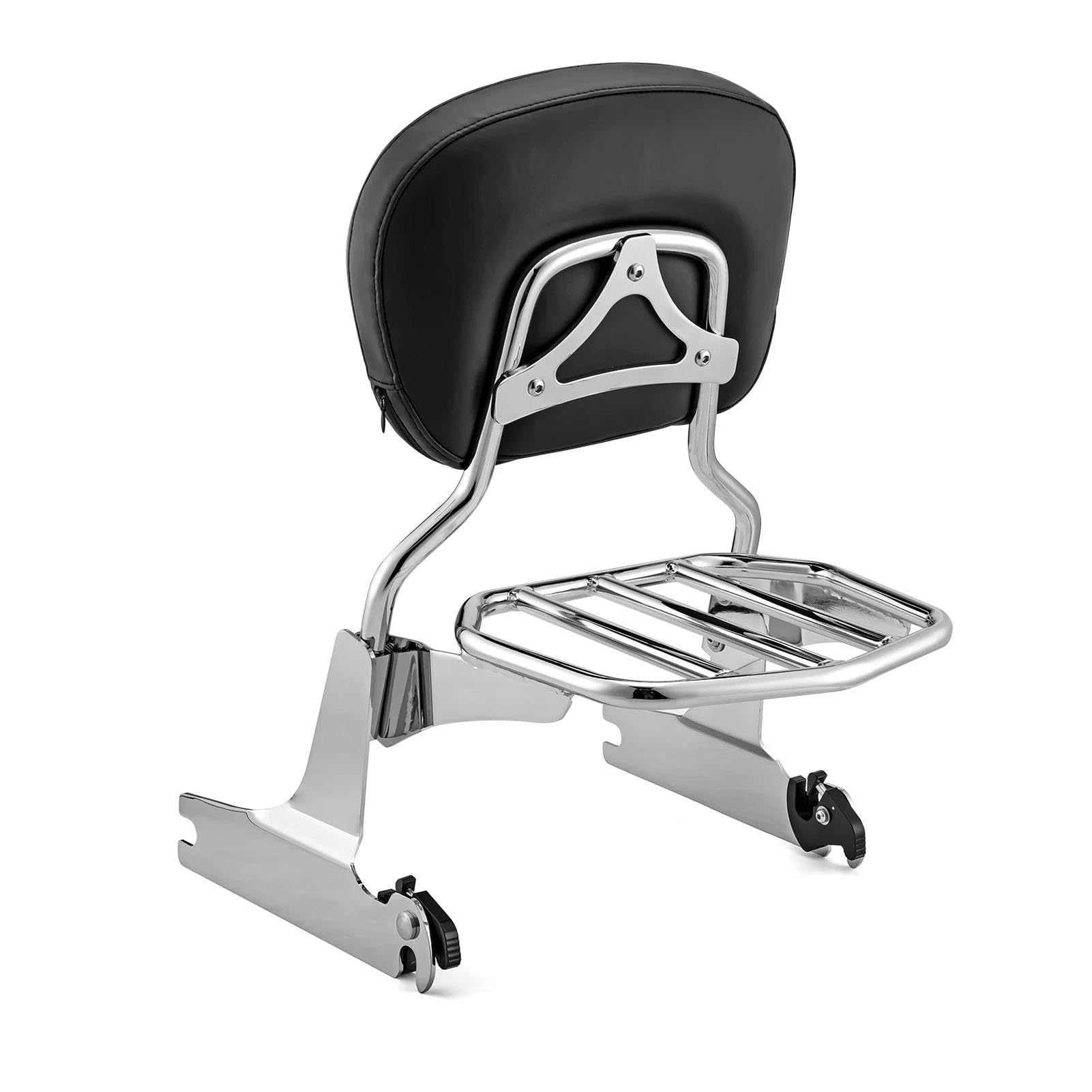 Accesorios para Motocicletas Compatibles con Guardabarros De 200 Mm, Respaldo Pasajero, Barra Sissy Portaequipaje para Harley Softail Cross para Bones FLSTSB 2007 En Adelante