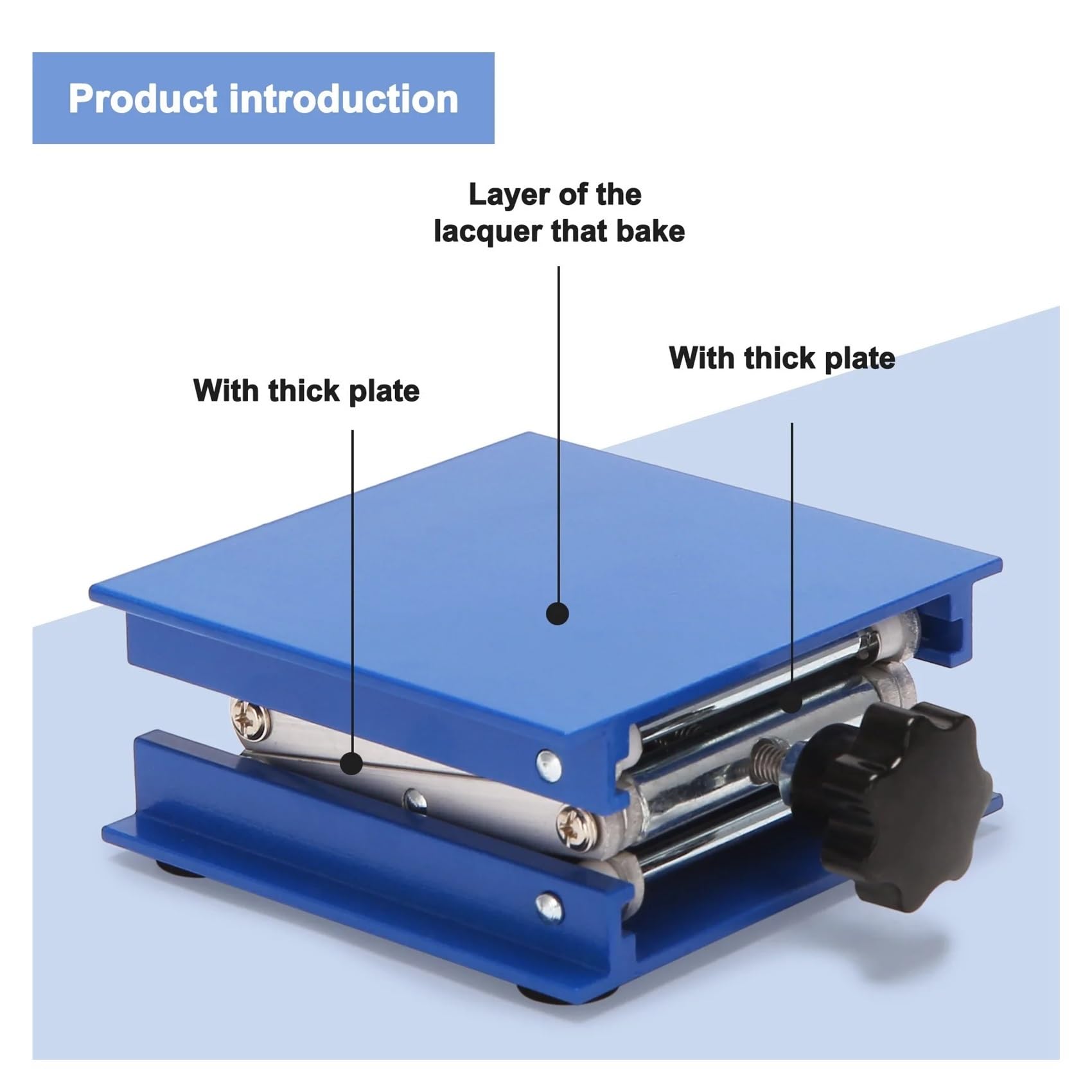 RA-Plataforma elevadora de tijera de aleación de aluminio de 4 pulgadas, plegable, control de altura
