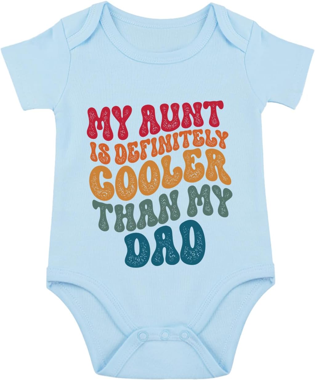 listery Aunt Cool Than Dad Baby Boy Clothes infant Unisex Funny Baby Girl Baby Bodysuit 0-12 months