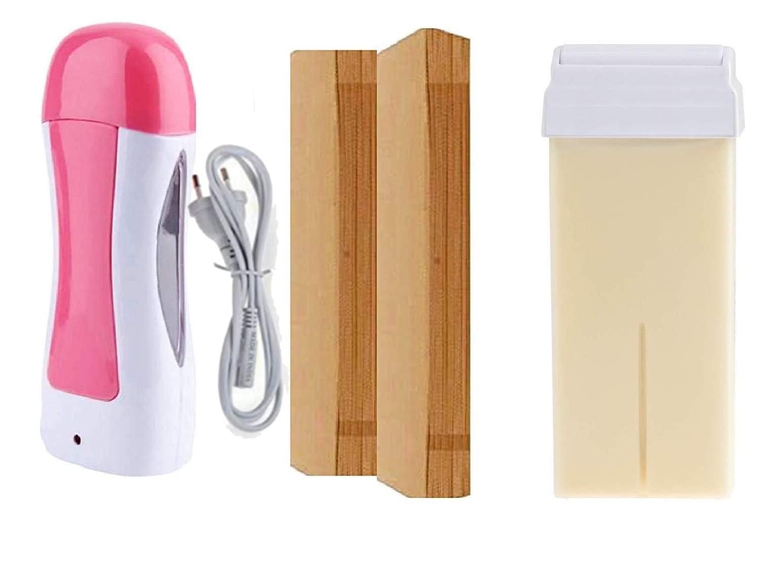 KAHRAL Roll-On Wax Warmer Kit for Hair Removal – Includes Wax Warmer, Refill Cartridges, and Wax Strips for Women (Pack of 3) – Waxing Kit (B0D9FBKV71) Amazon Price History, Amazon Price Tracker