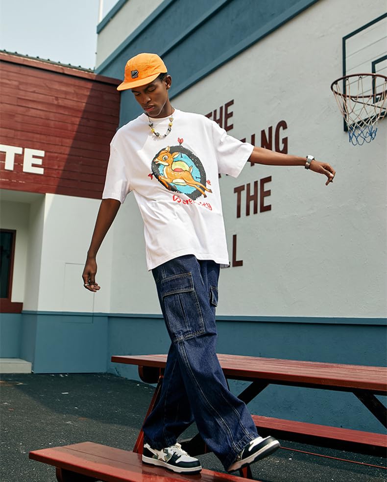 Y2k Baggy Jeans Men Vintage Hip Hop Streetwear Jeans Harajuku Loose Pants Punk Pants3