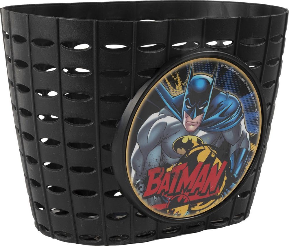 Cestino portaoggetti ciclo bambino Batman nero giallo supereroi uomo pipistrello DC Comics