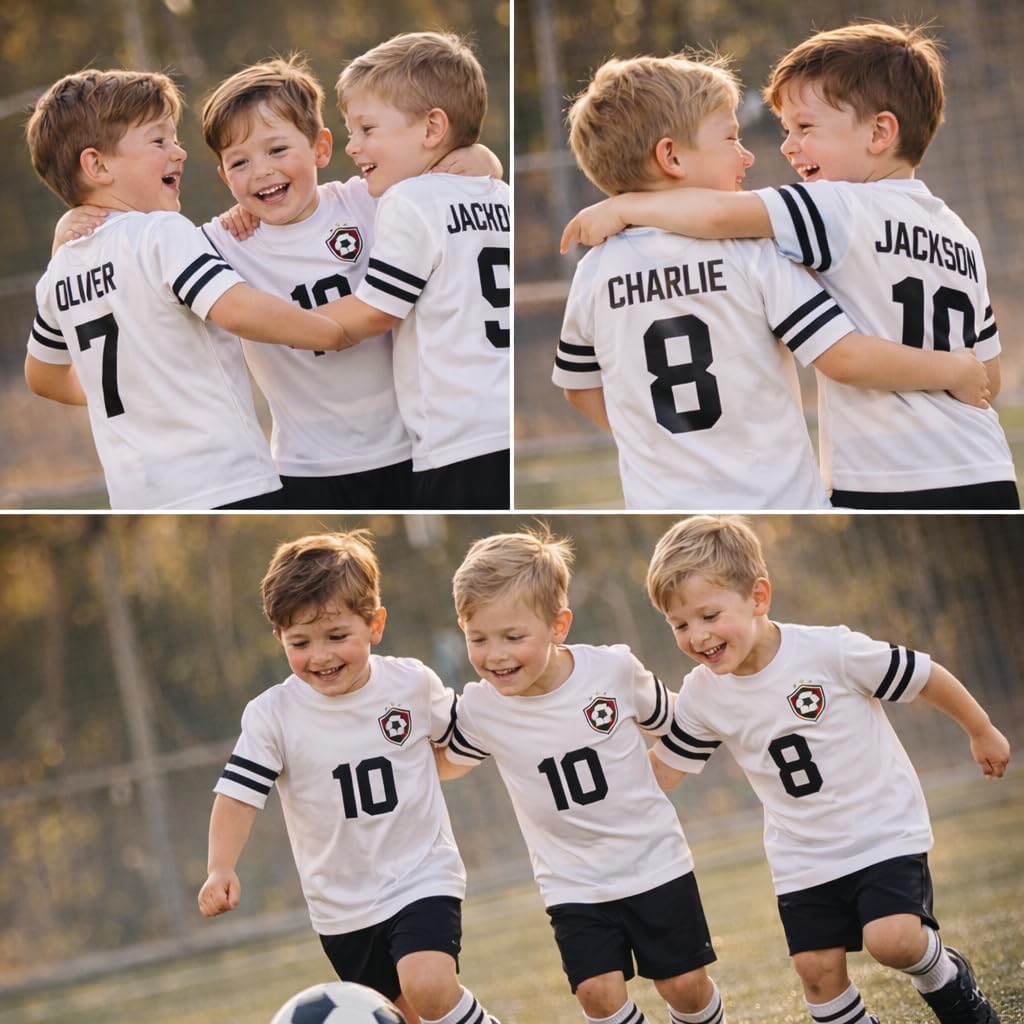 Customized Toddler Jersey Personalized with Your Name and Team Number (Black Solid, 1T)