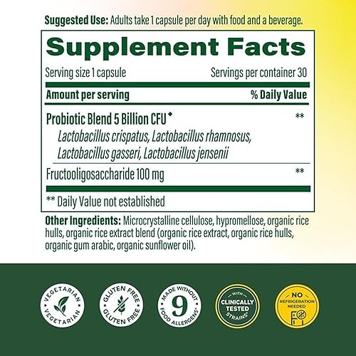 Vista 2 de MegaFood Womens Probiotic + Prebiotic - Gluten-Free Prebiotics and Probiotics for Women, Supports Digestive Health & Regularity, Vaginal Probiotics