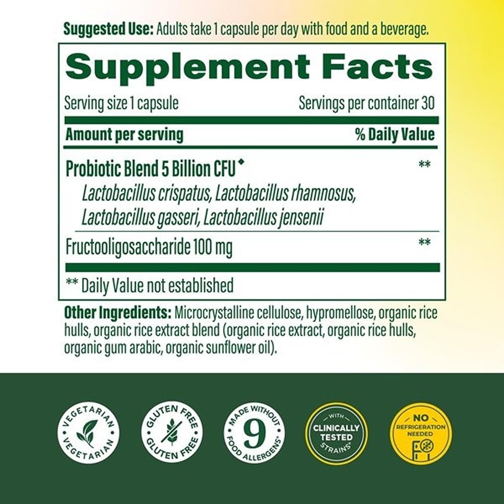 MegaFood Womens Probiotic Prebiotic, Vaginal Probiotics, 30 Capsules — Amazon image 2
