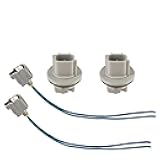 Tiwerlfe 2 PCS Front Turn Signal Light Socket 2-Pin for 2012-2015 Scion tC xA, 2003-2022 4Runner Prius Tacoma Camry OE 90075-60028 Turn Light Signal Wiring Socket