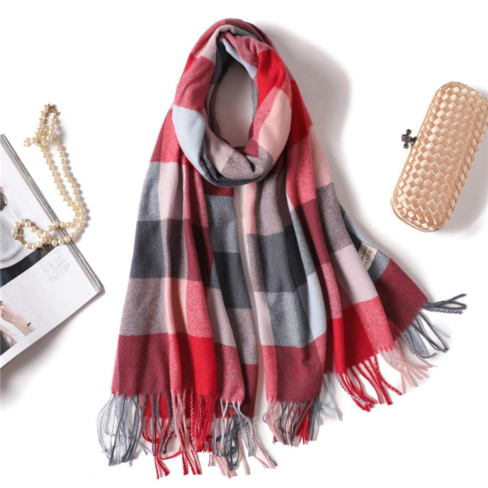 Chaud châle wrap pour femme grand foulard d'hiver au tissage raffiné