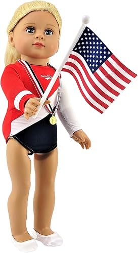 Miniatura 2 de Juego de gimnasia superdivertido se adapta a muñecas American Girl Dolls de 18 pulgadas, como American Girl, Madame Alexander, Our Generation, etc.