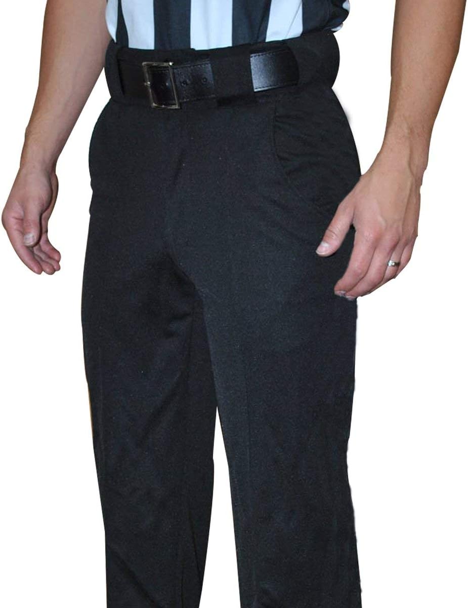 Smitty | FBS-192 | All Weather Water Repellent Black Lacrosse Officials Pants | Referee's Choice! (40)