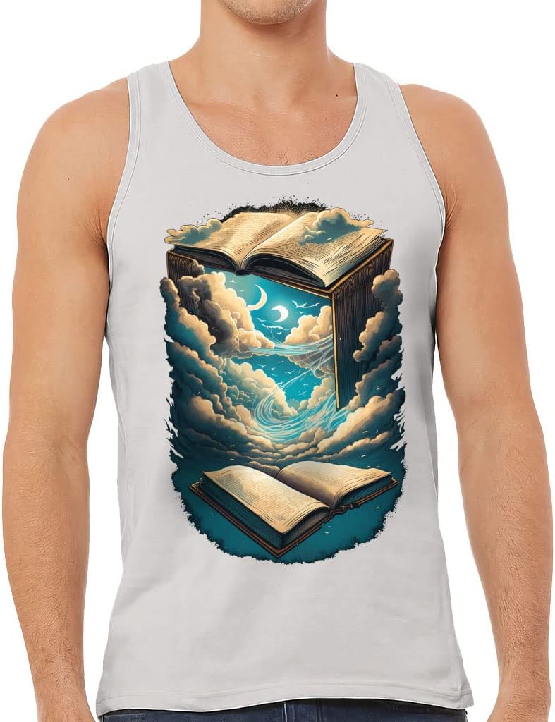 Book Design Tank - Beautiful Workout Tank - Sky Jersey Tank