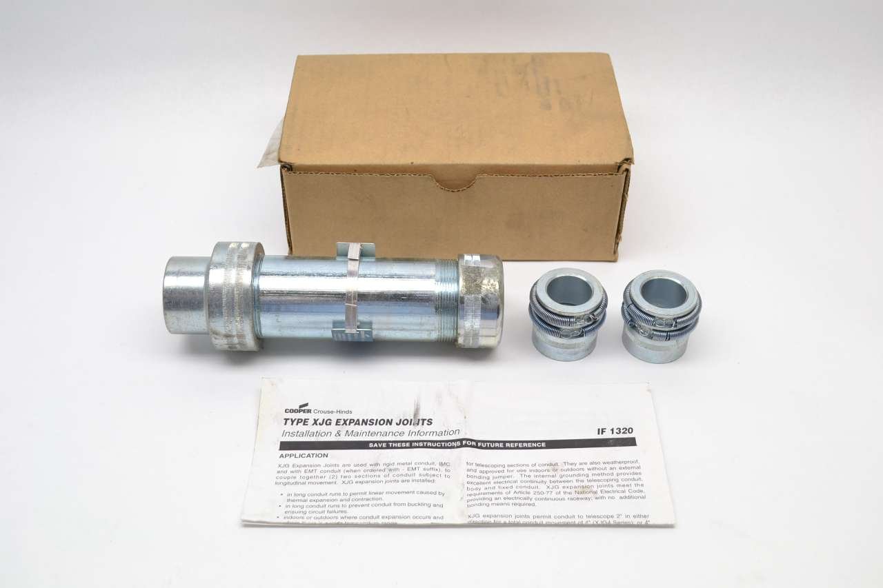 CROUSE HINDS XJG34 Expansion Joint 1 in Aluminum Conduit Fitting