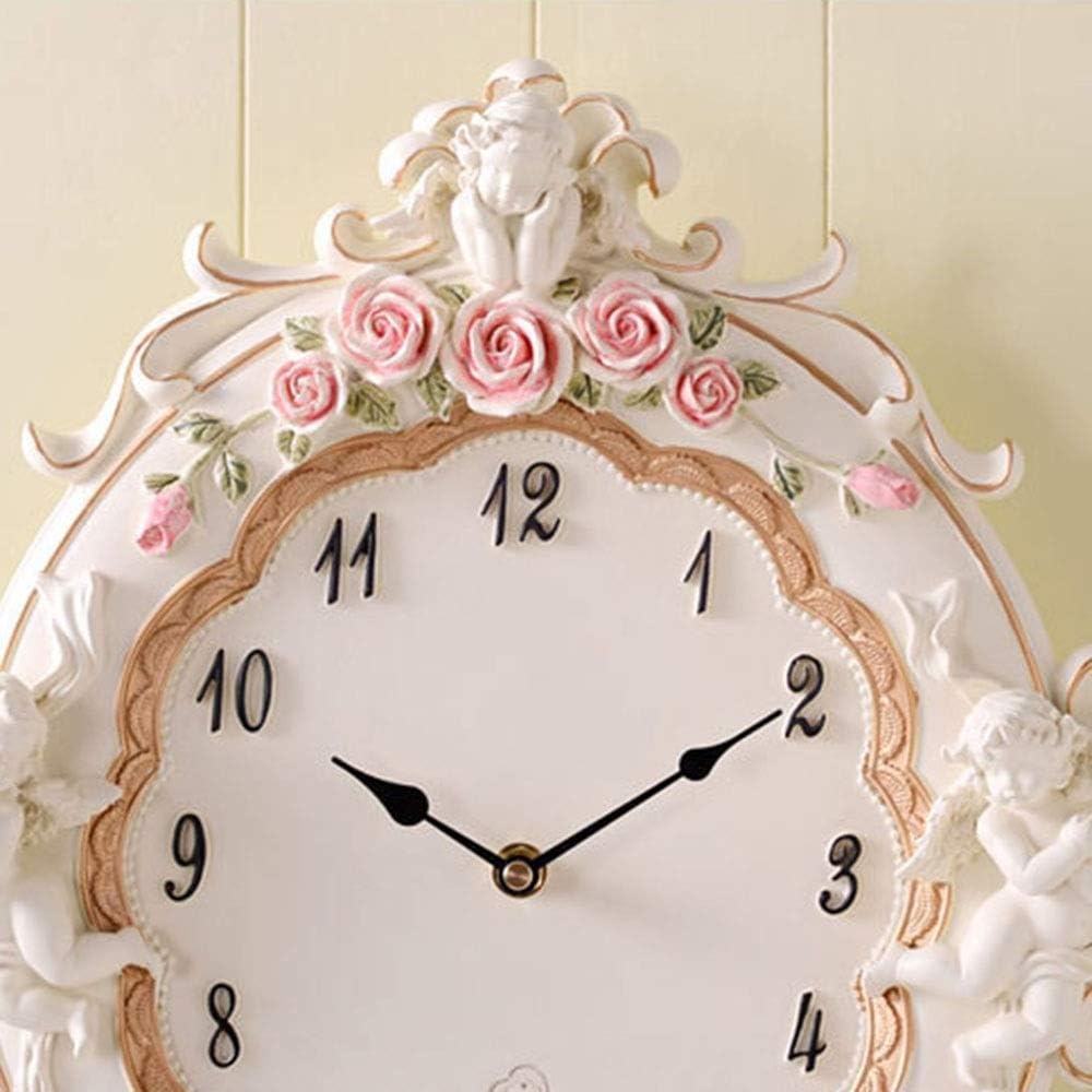 Wall Clock Modern Minimalist Living Room Bedroom Creative Quartz Mute Wall Clock Hanging European Clocks (33 * 42CM)