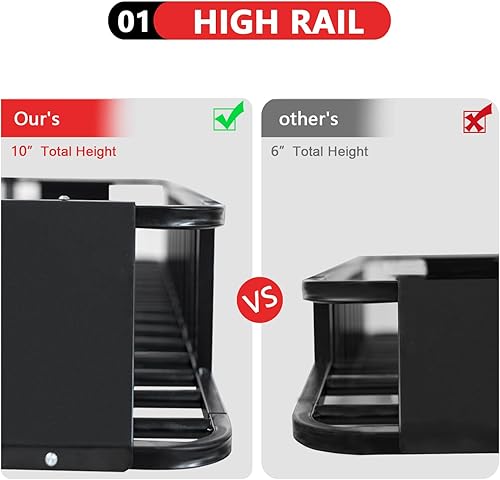 Miniatura 2 de Racketon Cesta de techo grande de 84 x 50 x 10 pulgadas, sin óxido para SUV, minivans, camión, cesta de carga resistente de 400 libras