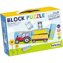 BELEDUC - Blockpuzzle Farm Puzzles and Puzzles, Multicolor 11300