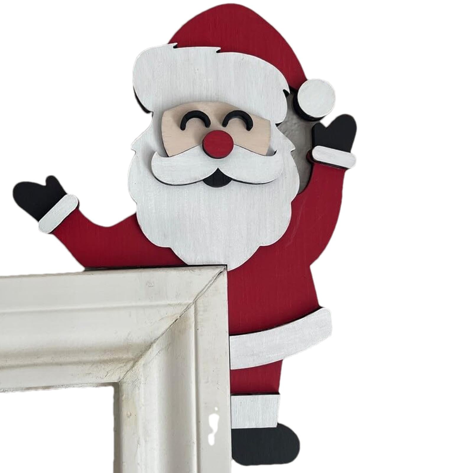 Gdiojnfg Christmas Door Corner Decoration,Metal Santa Christmas Tree Elk Door Frame Decoration - Christmas Decorations Inside Home for Door Window Wall