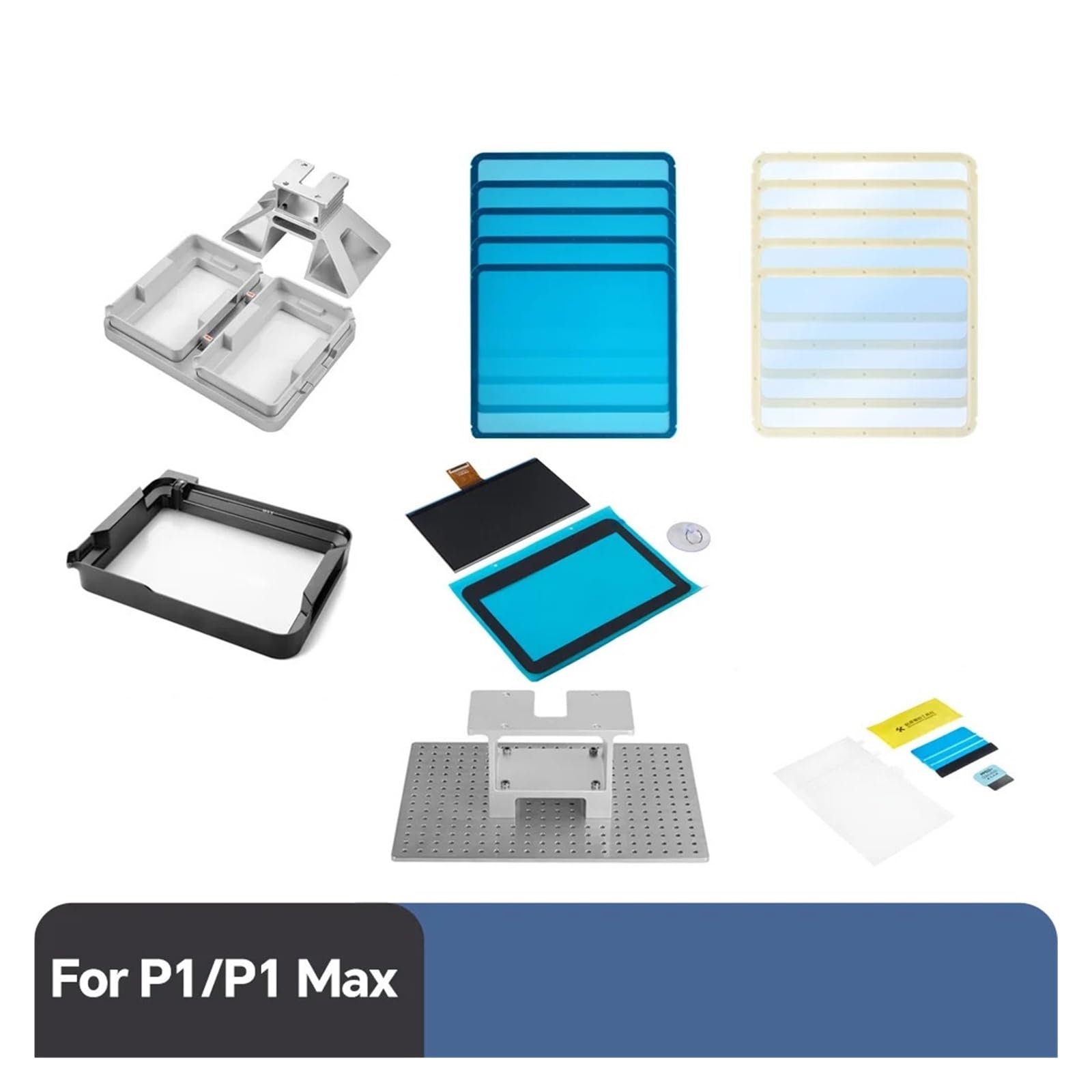 Pellicola di rilascio FEP, compatibile con ANYCUBIC, P1 Max | 2 pezzi/5 pezzi, materiale FEP, rilascio graduale, vestibilità P1 massima(P1 LCD Screen)