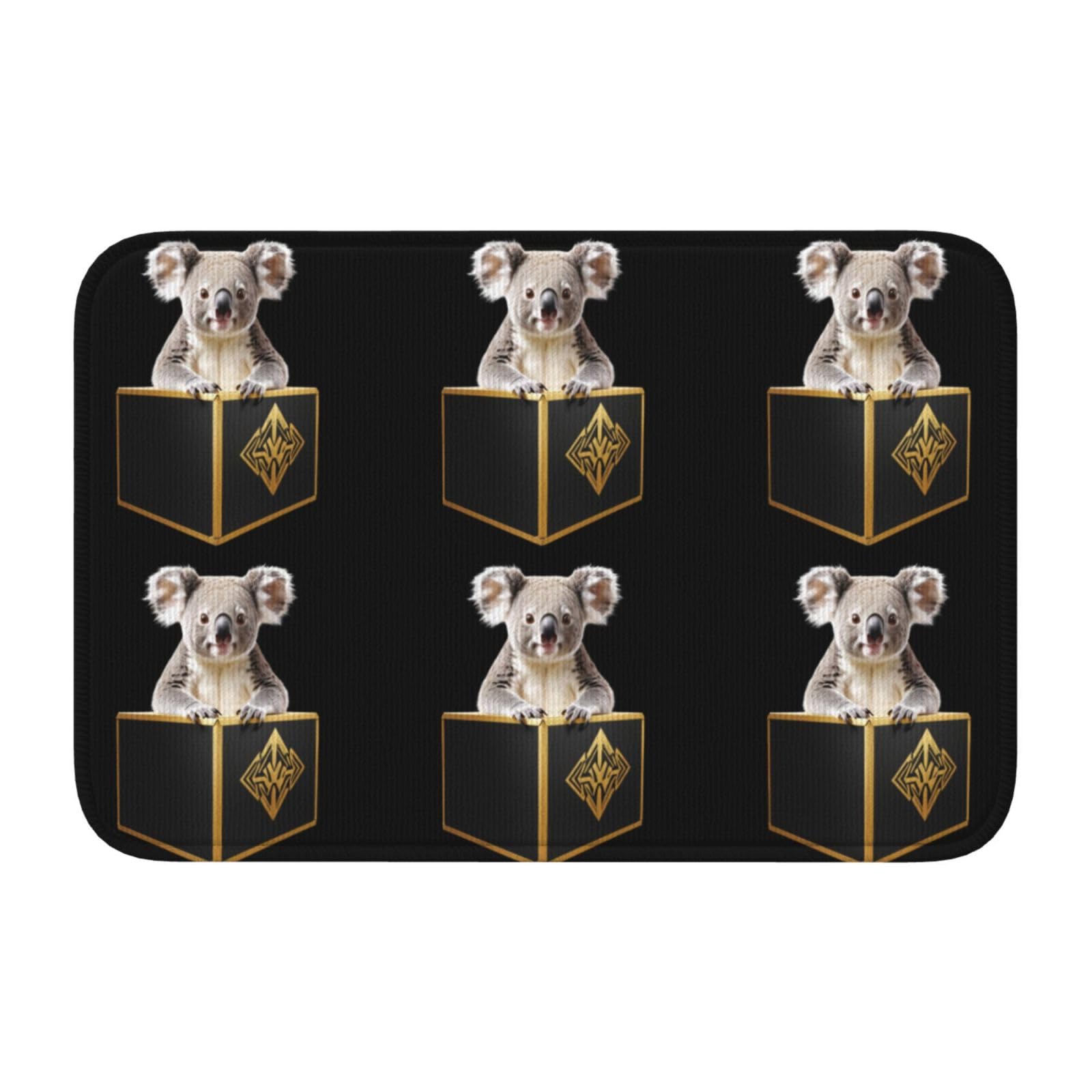 Tapis de sol antidérapant 40x60 lavable résistant et ourlet Lock Edge