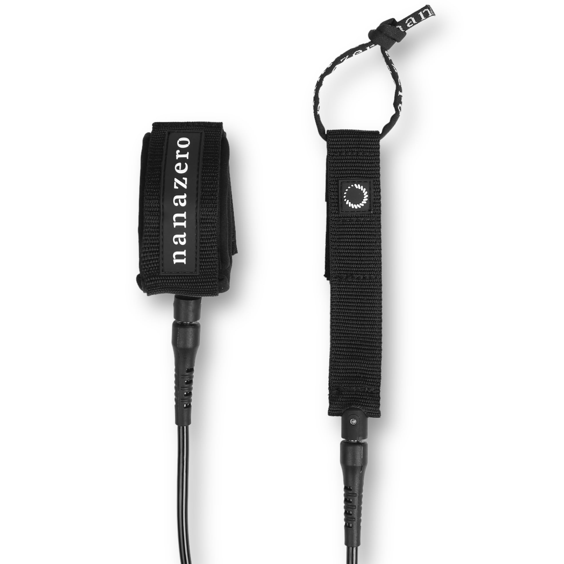 nanazero Standard Leash for Surfing 6ft/7ft/8ft/9ft/10ft 7mm Thickness, Leg Rope for All Types of Surfboard, Shortboards, Mid-Lengths, Longboards, SUP Paddle Boards