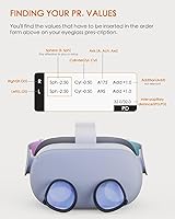 Vista 2 de Amavasion Glasses Lenses Compatible with Quest 3S2, VR Lenses Insert Easy-to-Install Frame Plus Lens Combination SPH-1.00(One Lens)
