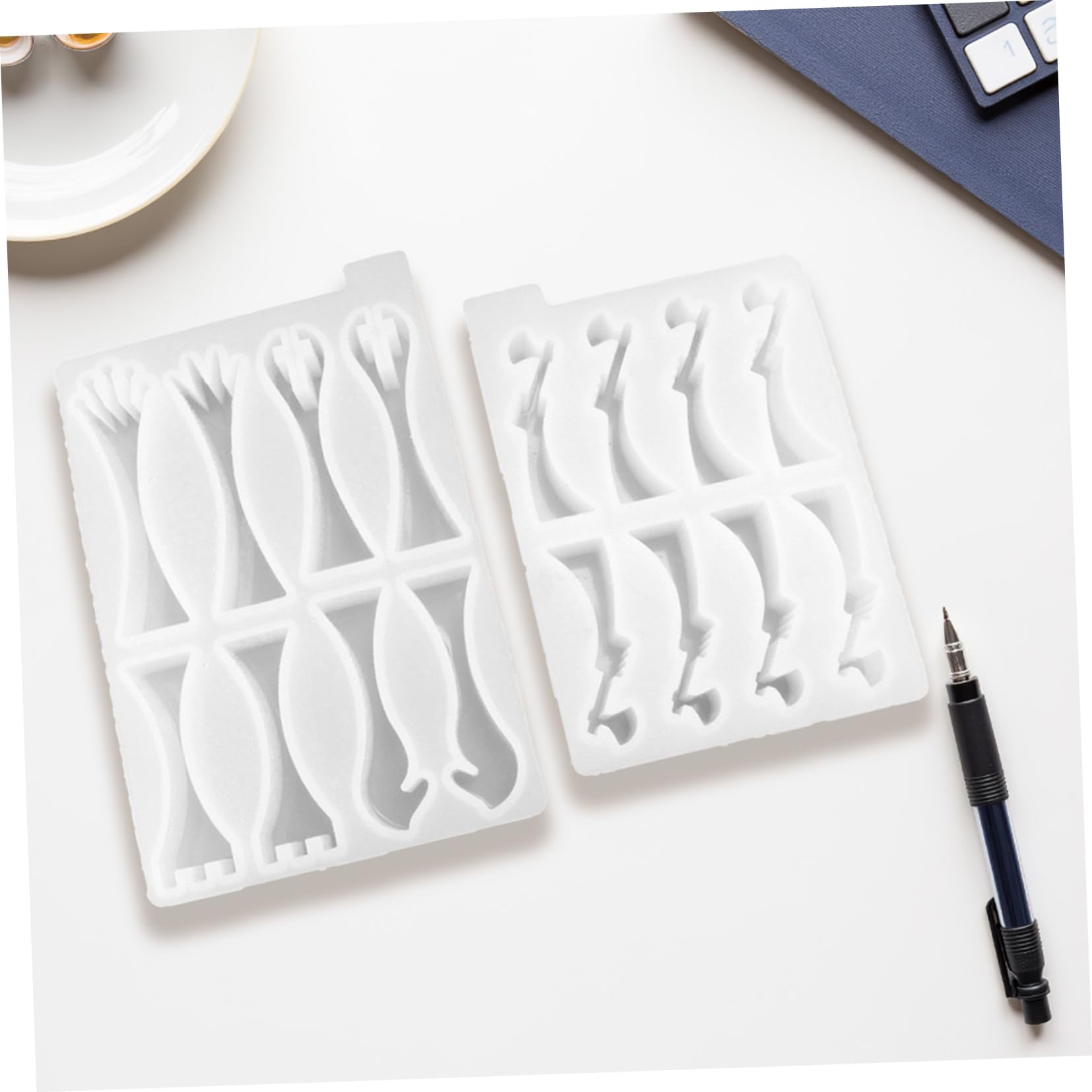 Moules Silicone Echecs 3D, Formes Pieces Blancs pour Resine Epoxy DIY
