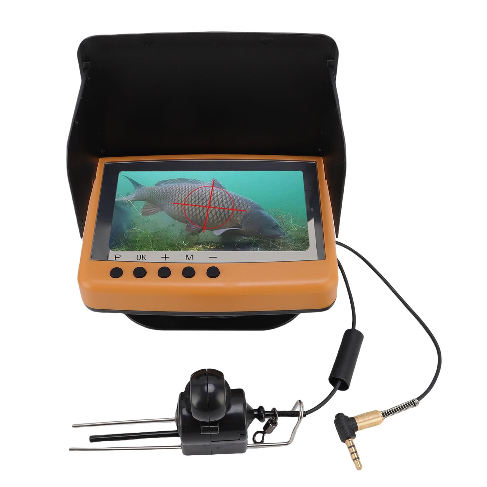 Annadue Caméra de Pêche sous-Marine 25 M Câble FHD Écran 4,5 Pouces