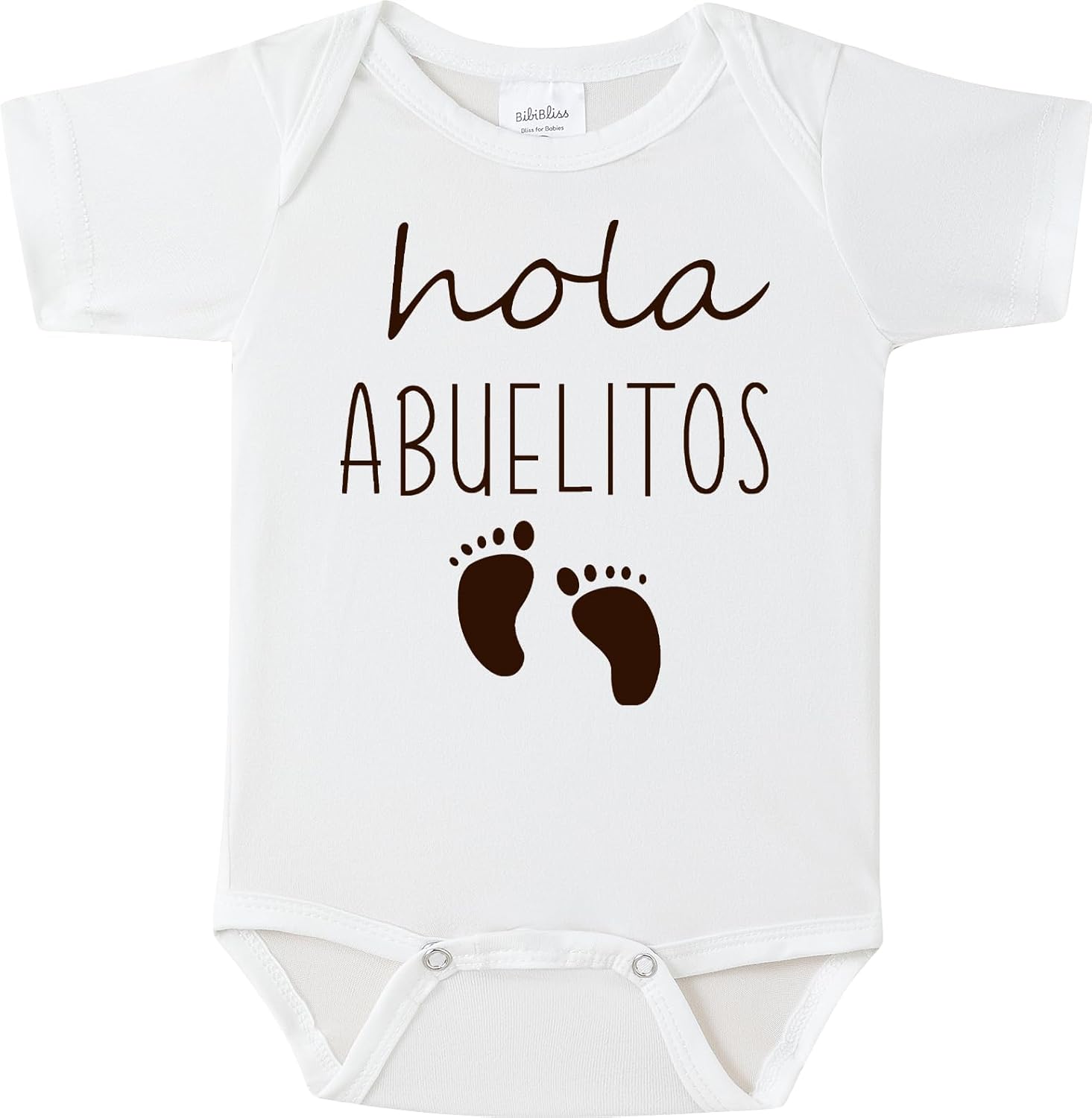 Baby Announcement for Grandparents,0-3month Hola Abuelitos Spanish Pregnancy Announcement Outfit