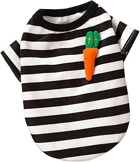 Dog Shirt for Winter Cute Striped Pet Dogs Sweater for Winter Cute Coat for Small Medium Dog