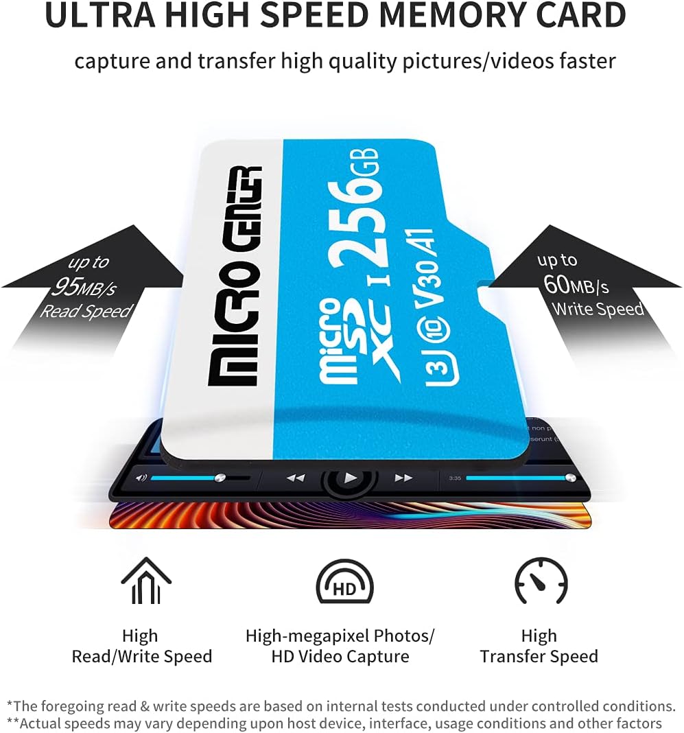 Micro Center Premium 256GB microSDXC Card, Nintendo-Switch Compatible Micro SD Card, UHS-I C10 U3 V30 4K UHD Video A1 Flash Memory Card with Adapter (256GB) 4 61CLJ3ROMfS. AC SL1200