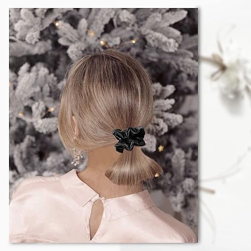 Miniatura 4 de OLESILK 100% seda de morera para dormir el cabello, ligas de seda para el cabello rizado encrespado y quebrantado, sin daños, soporte elástico para