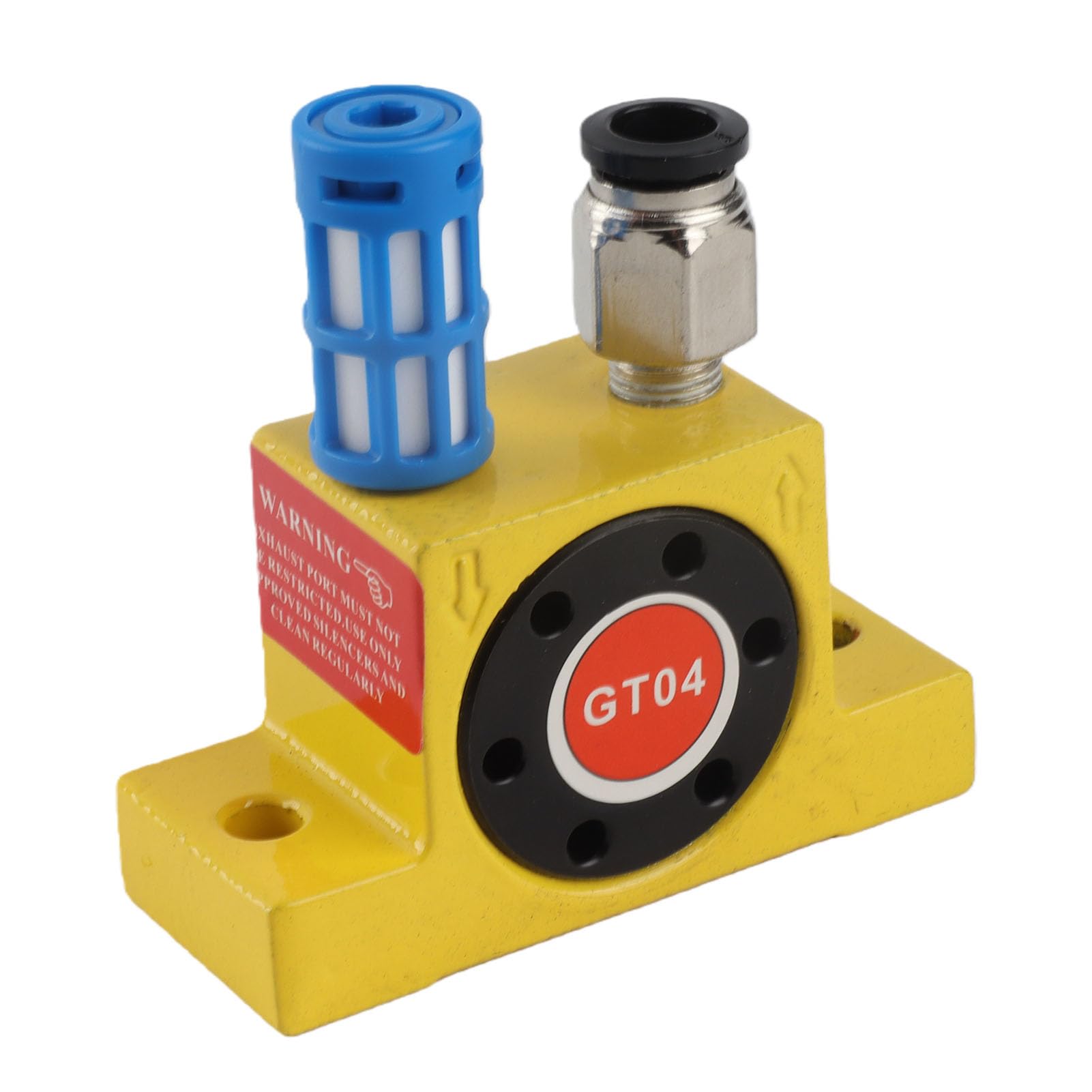 Vibrateur ¨¤ Turbine Pneumatique G1/8, Oscillateur ¨¤ Air, Faible Bruit, Haute Pr¨¦cision CNC, pour Transport de Mat¨¦riaux et Criblage Industriel