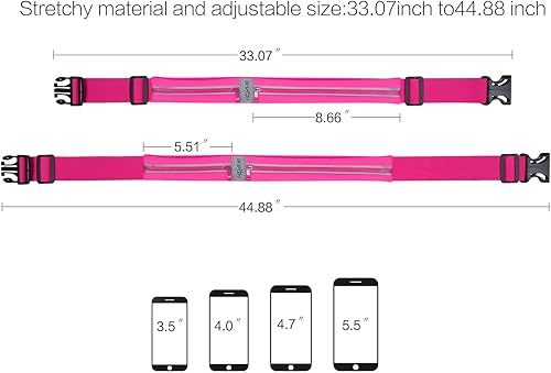 Miniatura 6 de CNUAS Slim Running Belt for Women & Men Phone Holder for Running Fits ALL Phones Runners Fanny Pack Fishing Belt, iPhone Running