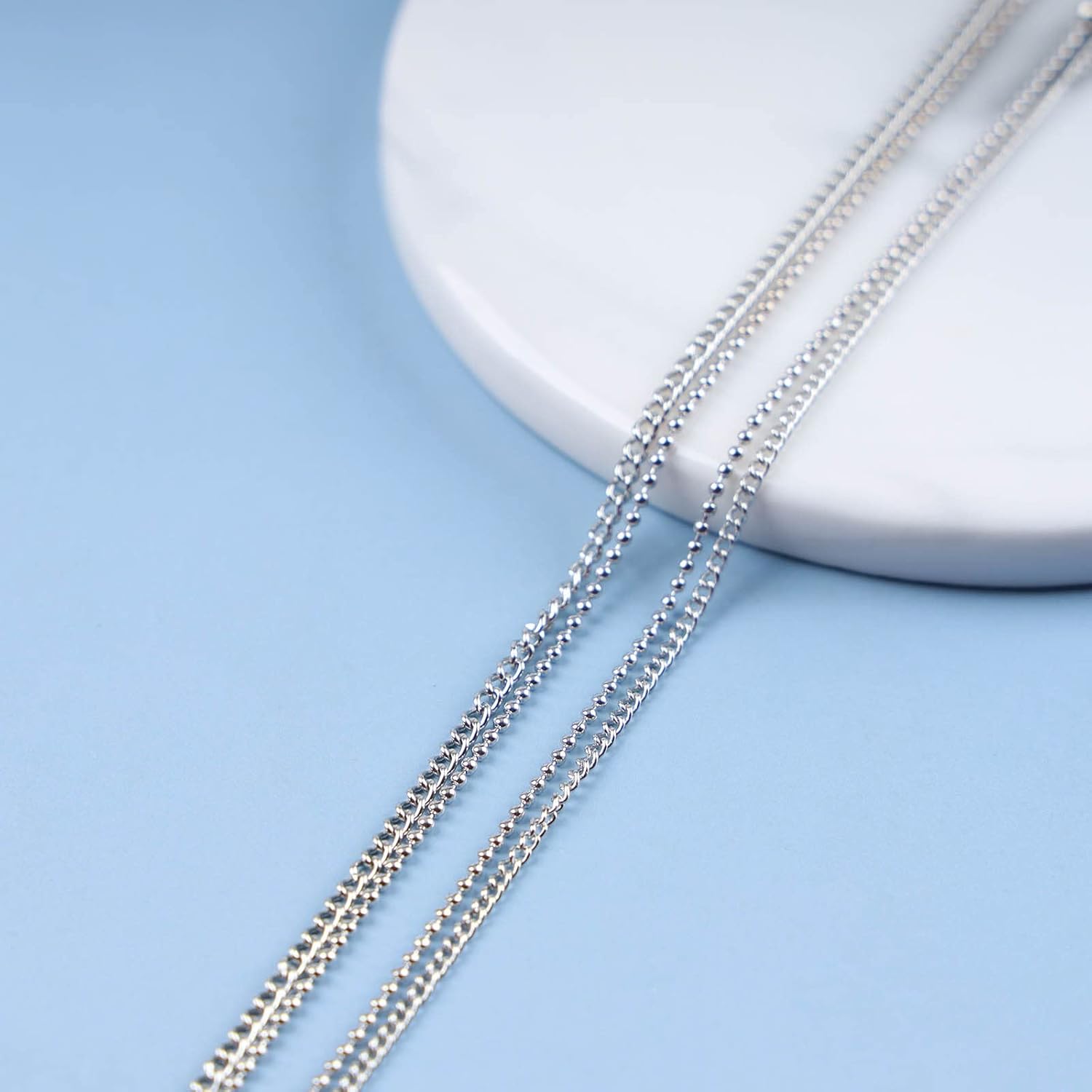 Bohemian Layered Love Heart Necklace Heart Star Pendent Necklace Star Heart Love Choker Necklace Silver Heart Collar Necklace Chain Jewelry for Women - Image 6