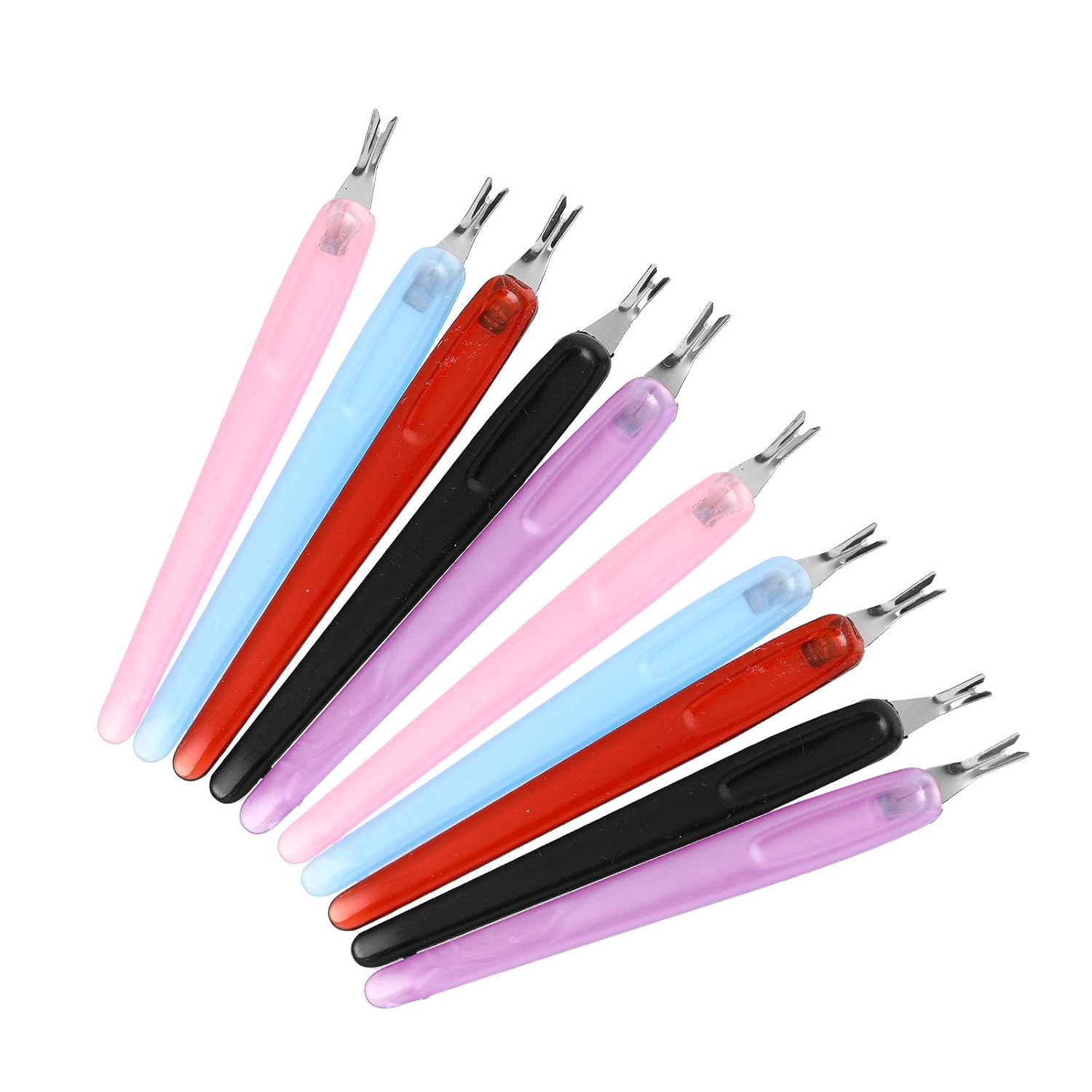 50pcs Stainless Steel U Shaped Cuticle Fork Tool for Nail Care