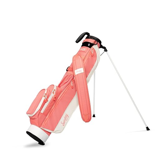 Sunday Golf Loma Bag – Holds 5 to 7 Clubs – Ultra Lightweight Sunday Carry Bag with Strap Stand – Golf Stand Bag for The Driving Range, Par 3 and Pitch n Putt Courses, 31 Inches Tall