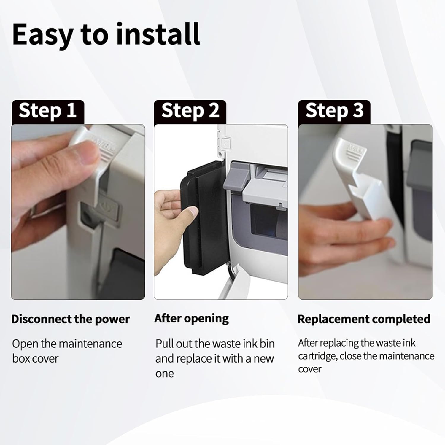 MS.R C4000U Maintenance Box SJMB4000 C33S021601 C33S021602 Replacement for cw-C4000 C4000e C4000u CW4030 Printer(1 Pack)