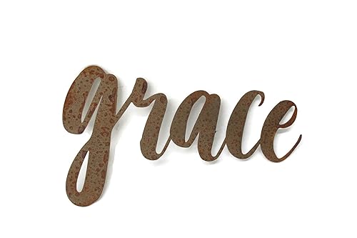 Miniatura 623 de Steel Metal Script Word Art - Various Sizes and Finishes (cheers Small 12.5x6", Raw, Unfinished Steel)