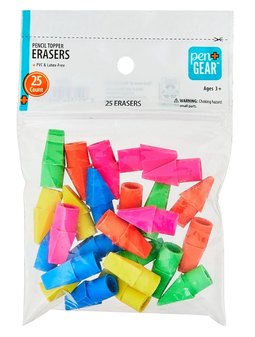 Pen Gear Pencil Toppers Erasers