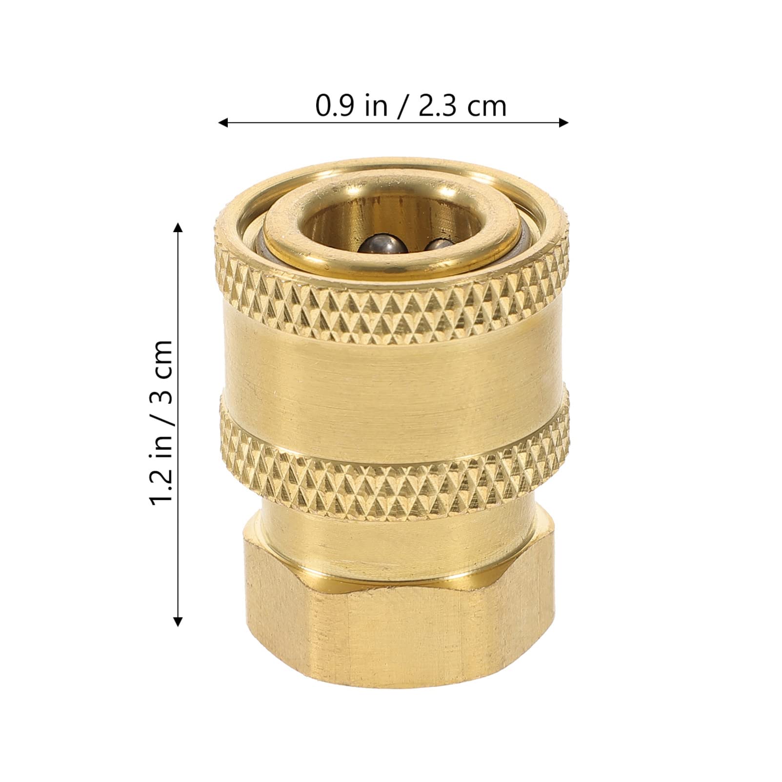 Arandela a presión 4 Uds Adaptador de Manguera Manguera de jardín conexión rápida Conector de Manguera de 1/4 Pulgadas Lavadora de Alta presión
