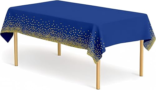 Vista 25 de Paquete de 4 manteles de plástico a cuadros negros y blancos para fiestas, desechables, de 54 x 108 pulgadas, impermeables, rectangulares