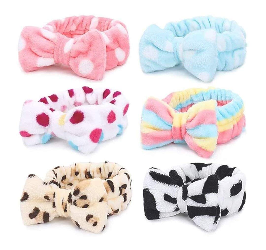 OJ Fashion Lovely Soft Bow Knot Makeup Cosmetic Shower Elastic Hair Band Hairlace Polyester Headband for Women, Pack of 1 - Multicolor (B08L82Q4ZM) Amazon Price History, Amazon Price Tracker