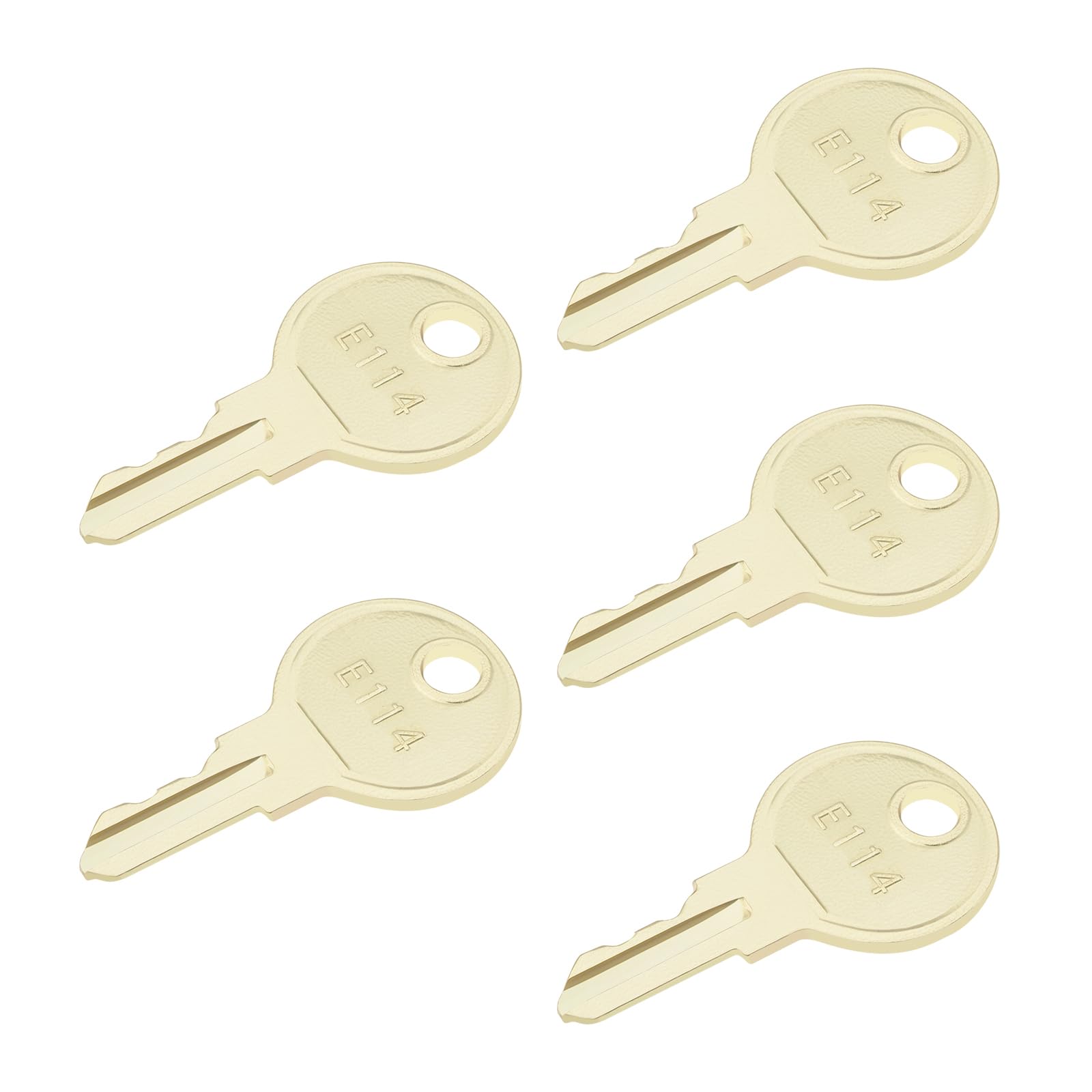 SG Store 5 Pcs Iron E114 E-114 Dispenser Keys for Paper Towel Toilet Tissue and Soap Dispensers Recessed C-Fold Multifold Towel Dispensers Key Replacement