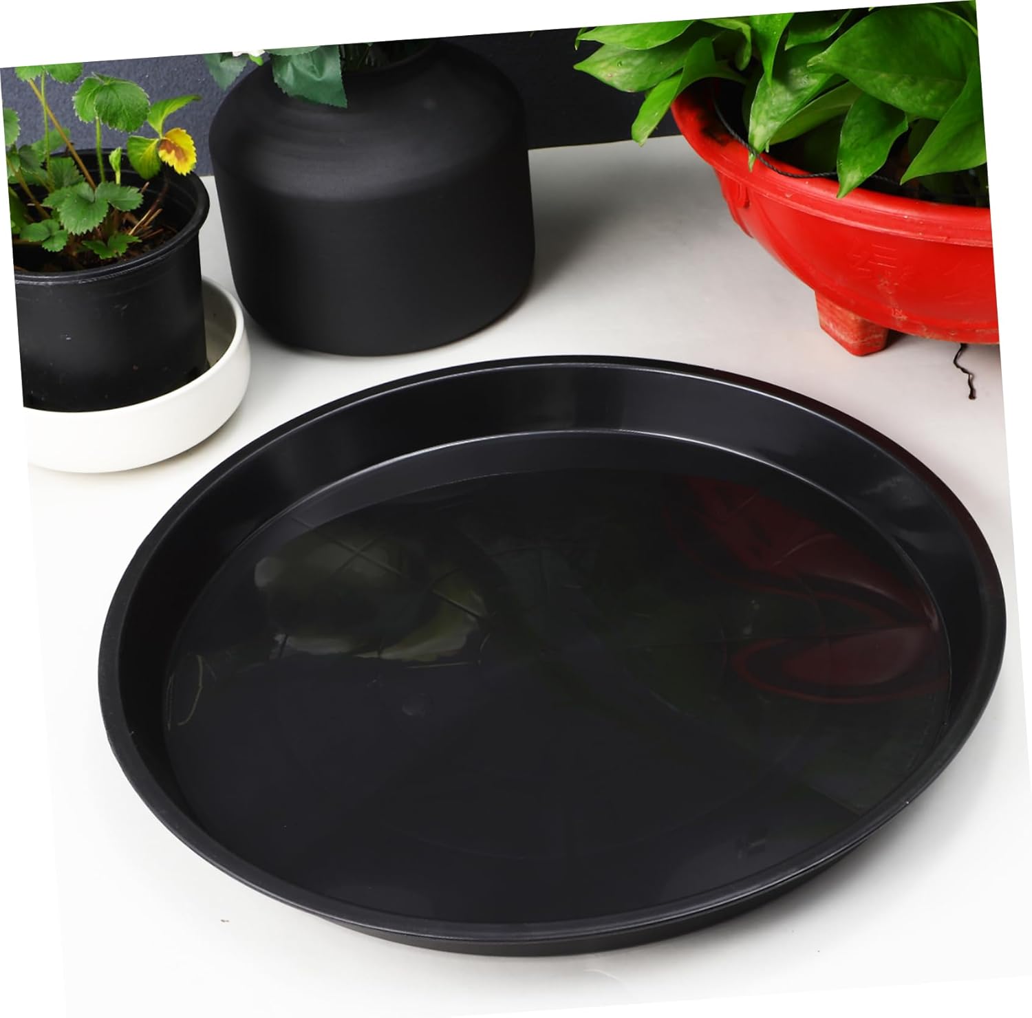 10pcs Plant Pot Saucers Trays for Flower Pots Reusable Drainage Trays for Use