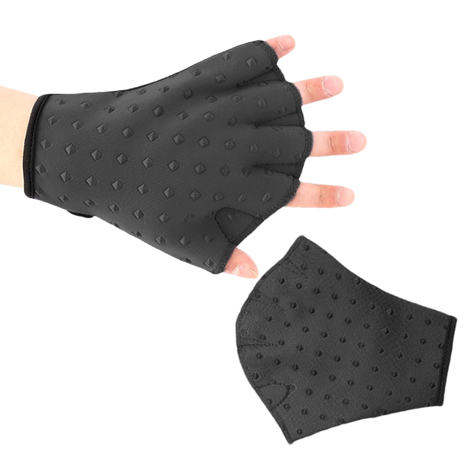 Swimming Gloves | Webbed Aquatic Water Gloves - Neoprene Training Mittens with Wrist Strap, Swimming Accessories Resistant Training for Men Women Kids