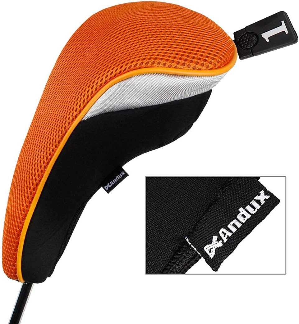 Andux (3 Hybrid Covers + 3 Wood Covers) + 10pcs/Set Irons Club Head Covers