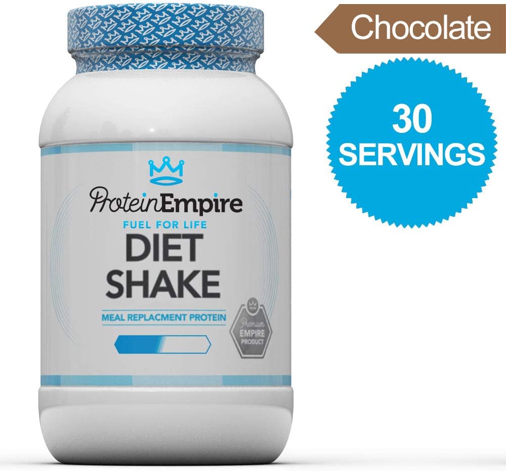 Protein Empire Diet Shake | 1.8kg, 30 Servings| Meal Replacement Shakes for Weight Loss, High Protein, Low Sugar & Fats - Chocolate