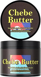 Chebe Butter 3.6 Oz for Hair Growth with Castor Oil, All-Natural Ingredients, Moisturizing & Hair Thickening, Unisex, for All Hair Types