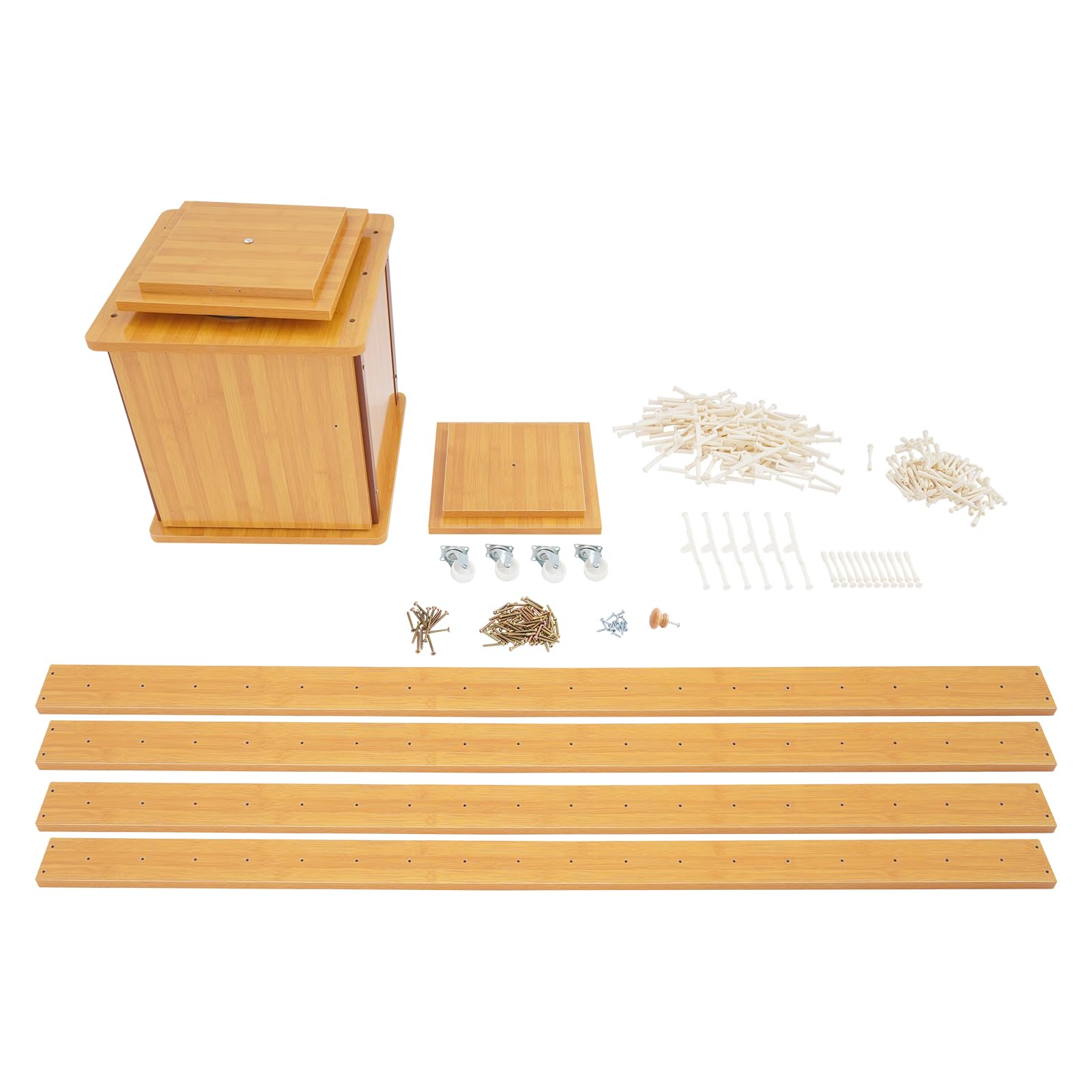Soporte para Gafas, Estante de Almacenamiento para 72 Pares de Gafas, Organizador Giratorio para Gafas de Sol con Caja Inferior y 4 Ruedas, Soporte Independiente para Gafas, colecc
