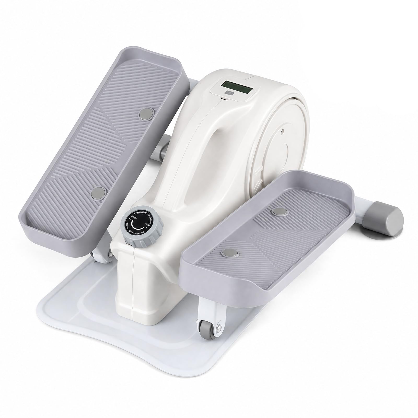 KOMFOTTEU Ellittica Elettrico con LCD Display e Pedali Antiscivolo | Pedaliera per Esercizi da Casa e Ufficio, con Funzione Silenziosa, Pedaliera Portatile per Anziani e Adulti, 50 x 49 x 24 cm
